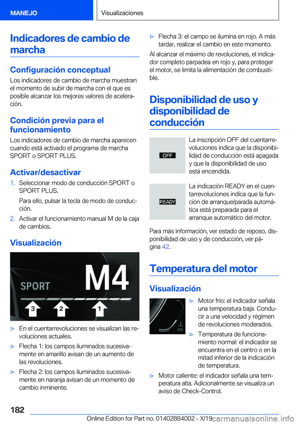 BMW X7 2020  Manuales de Empleo (in Spanish) �I�n�d�i�c�a�d�o�r�e�s��d�e��c�a�m�b�i�o��d�e
�m�a�r�c�h�a
�C�o�n�f�i�g�u�r�a�c�i�