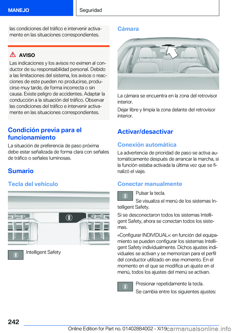 BMW X7 2020  Manuales de Empleo (in Spanish) �l�a�s��c�o�n�d�i�c�i�o�n�e�s��d�e�l��t�r�