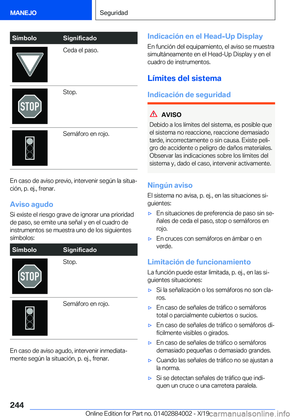BMW X7 2020  Manuales de Empleo (in Spanish) �S�