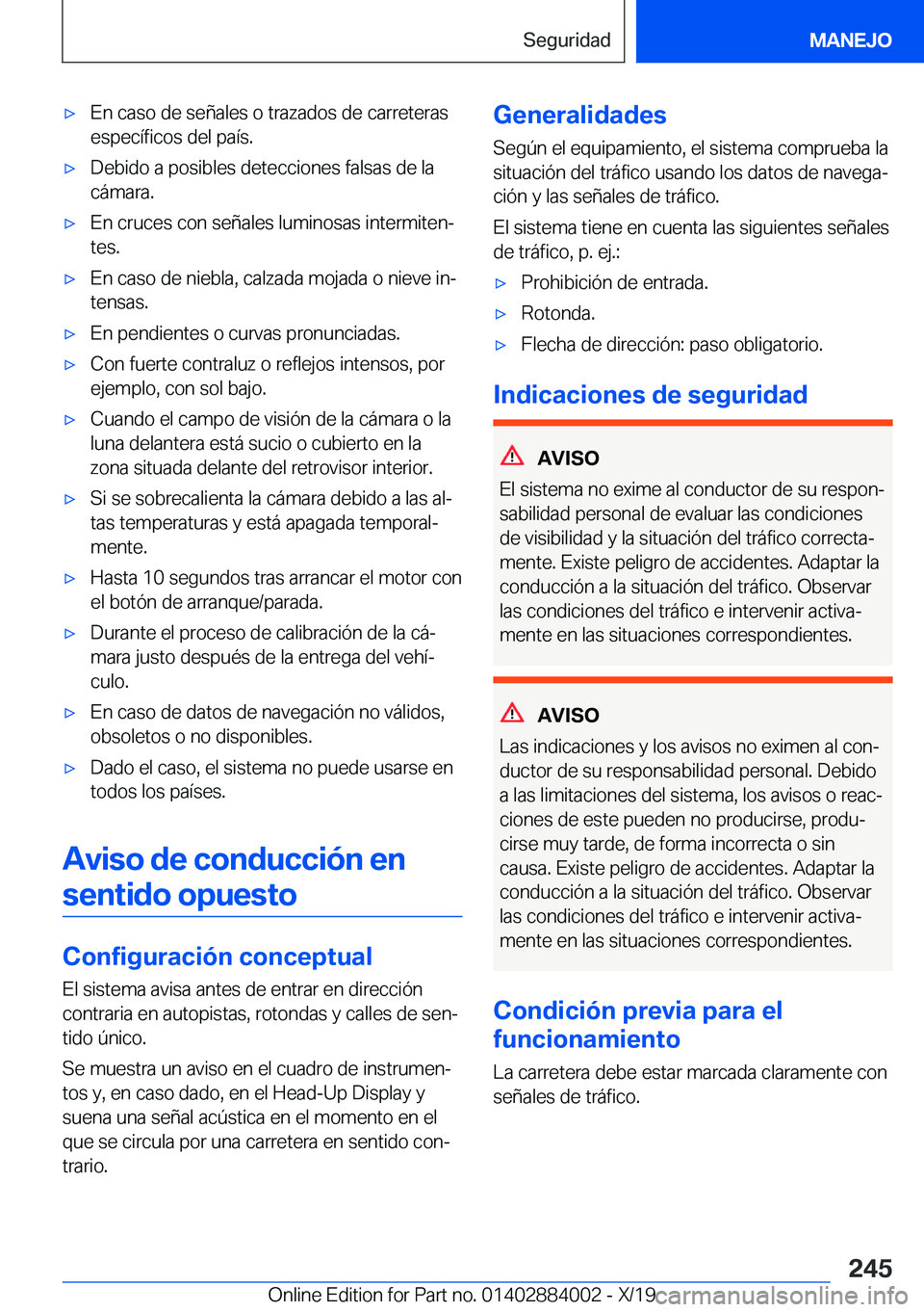 BMW X7 2020  Manuales de Empleo (in Spanish) x�E�n��c�a�s�o��d�e��s�e�