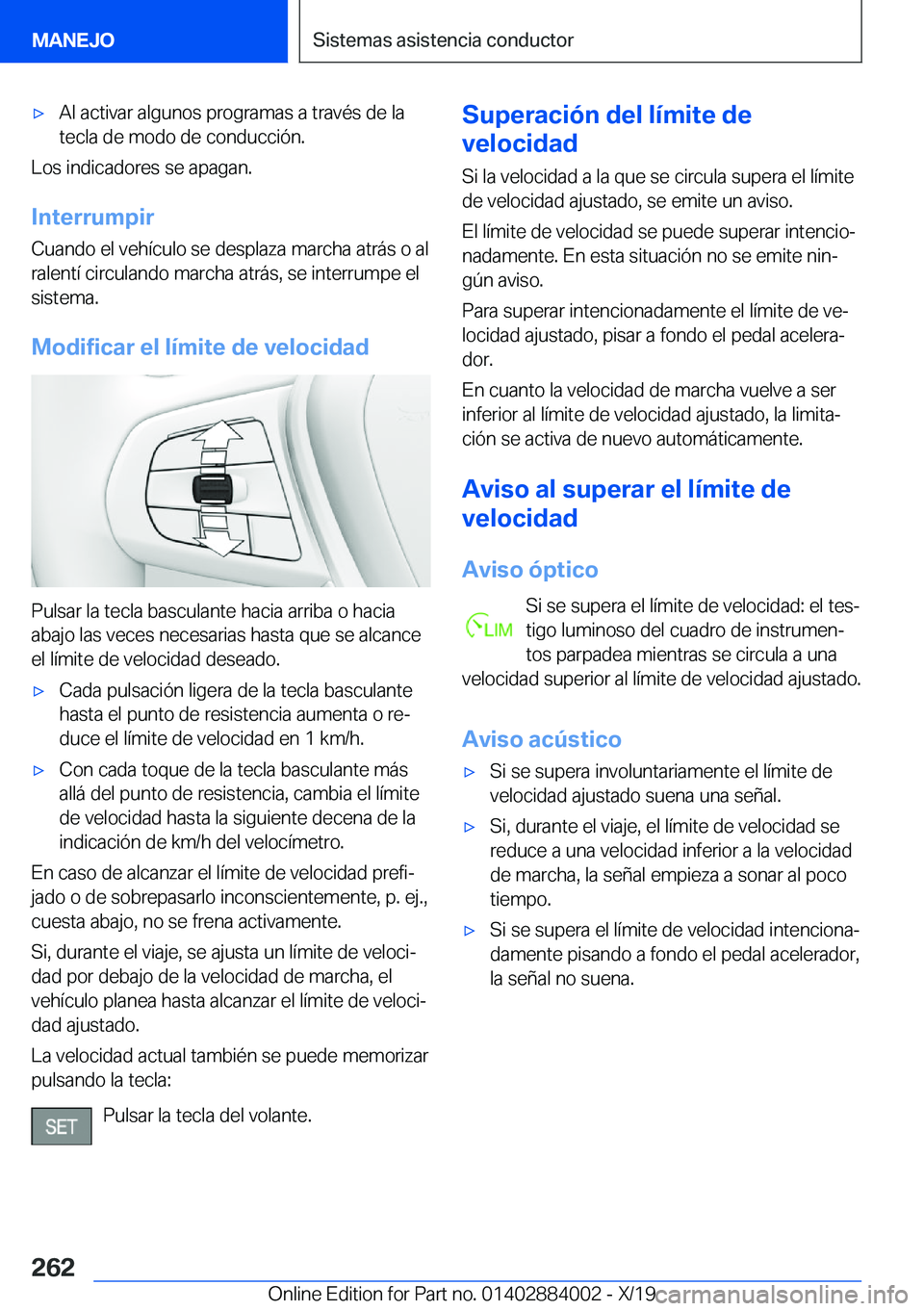 BMW X7 2020  Manuales de Empleo (in Spanish) x�A�l��a�c�t�i�v�a�r��a�l�g�u�n�o�s��p�r�o�g�r�a�m�a�s��a��t�r�a�v�