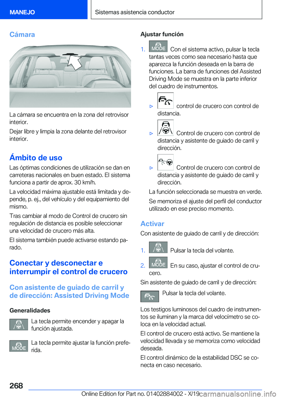 BMW X7 2020  Manuales de Empleo (in Spanish) �C�