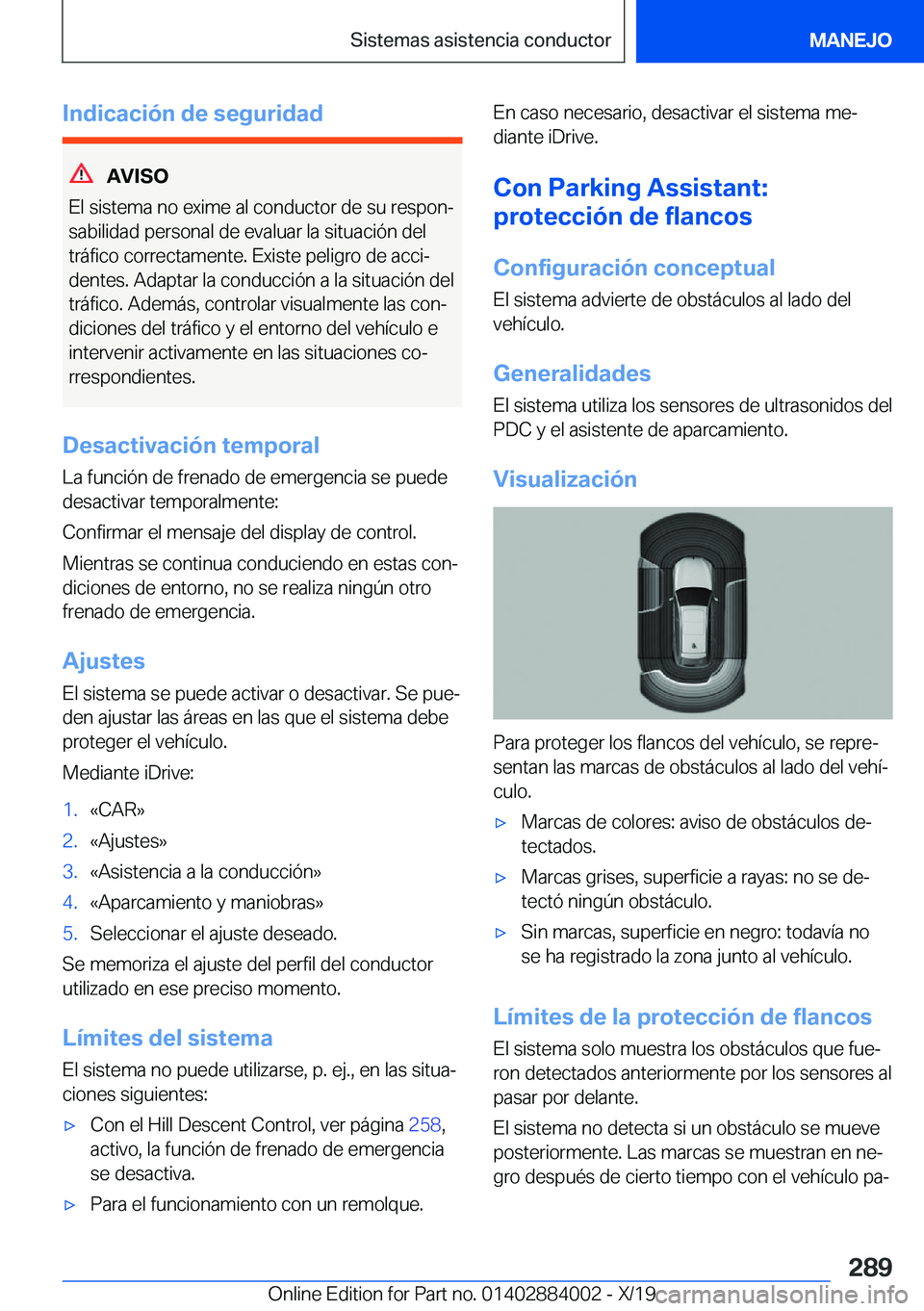 BMW X7 2020  Manuales de Empleo (in Spanish) �I�n�d�i�c�a�c�i�
