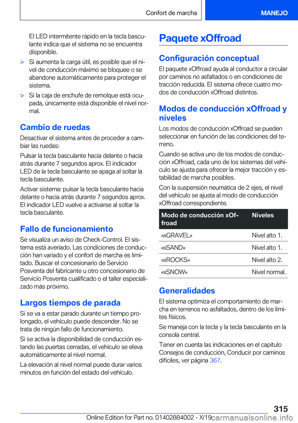 BMW X7 2020  Manuales de Empleo (in Spanish) �E�l��L�E�D��i�n�t�e�r�m�i�t�e�n�t�e��r�