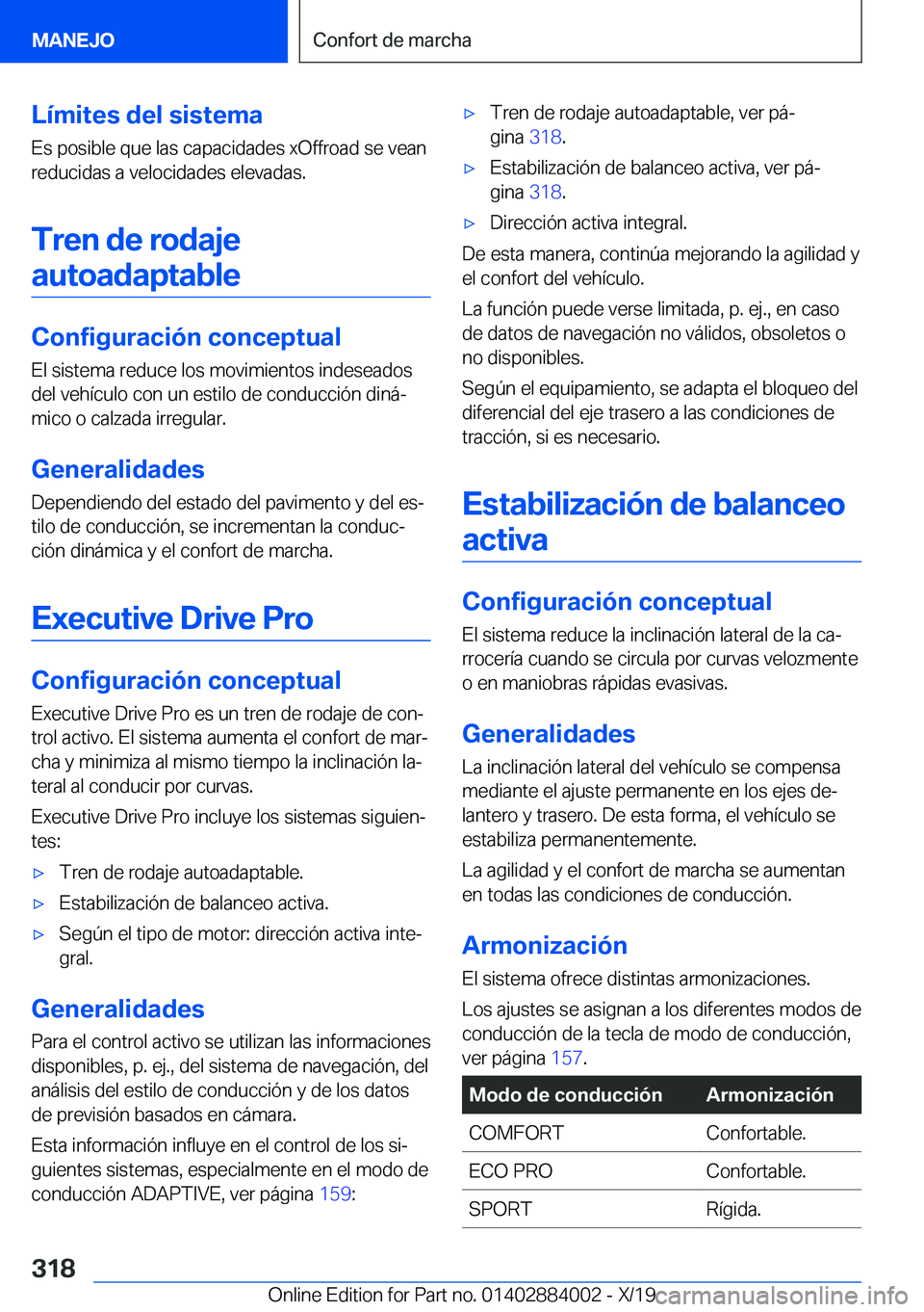 BMW X7 2020  Manuales de Empleo (in Spanish) �L�
