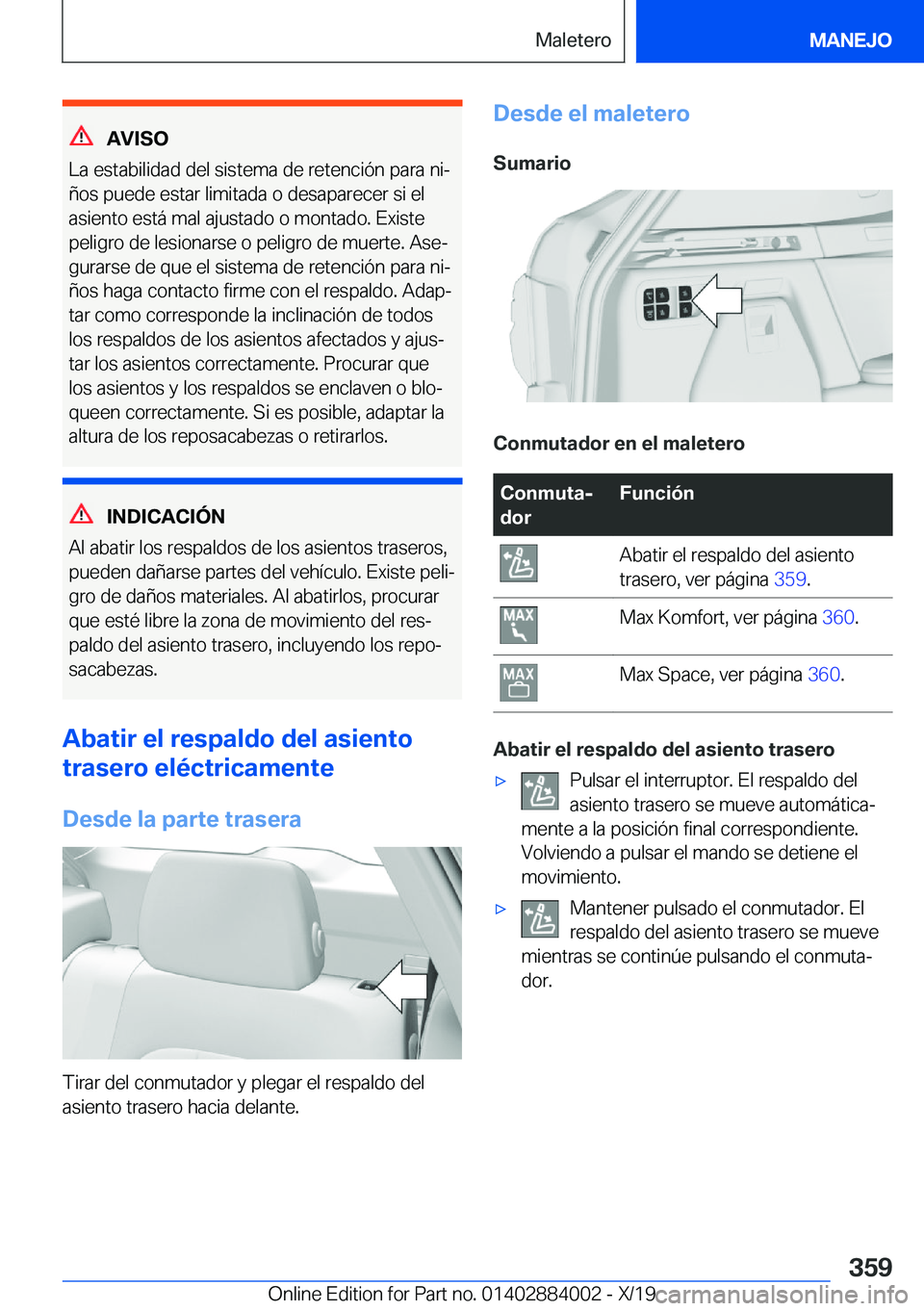 BMW X7 2020  Manuales de Empleo (in Spanish) �A�V�I�S�O
�L�a��e�s�t�a�b�i�l�i�d�a�d��d�e�l��s�i�s�t�e�m�a��d�e��r�e�t�e�n�c�i�