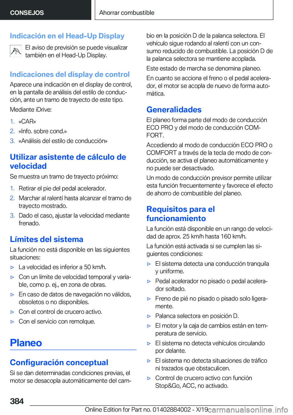 BMW X7 2020  Manuales de Empleo (in Spanish) �I�n�d�i�c�a�c�i�