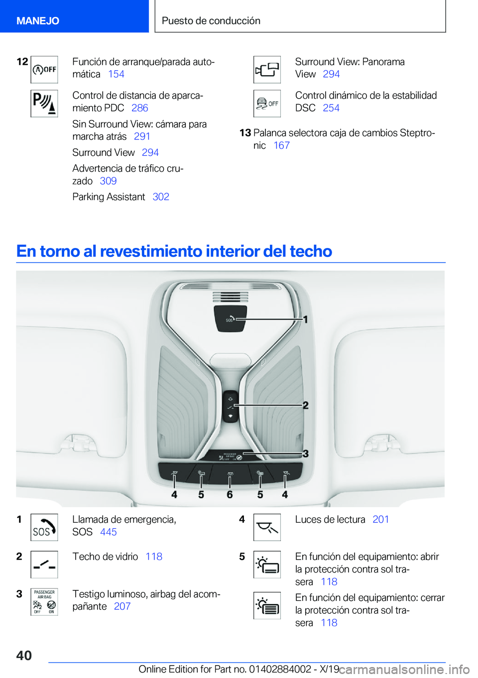 BMW X7 2020  Manuales de Empleo (in Spanish) �1�2�F�u�n�c�i�