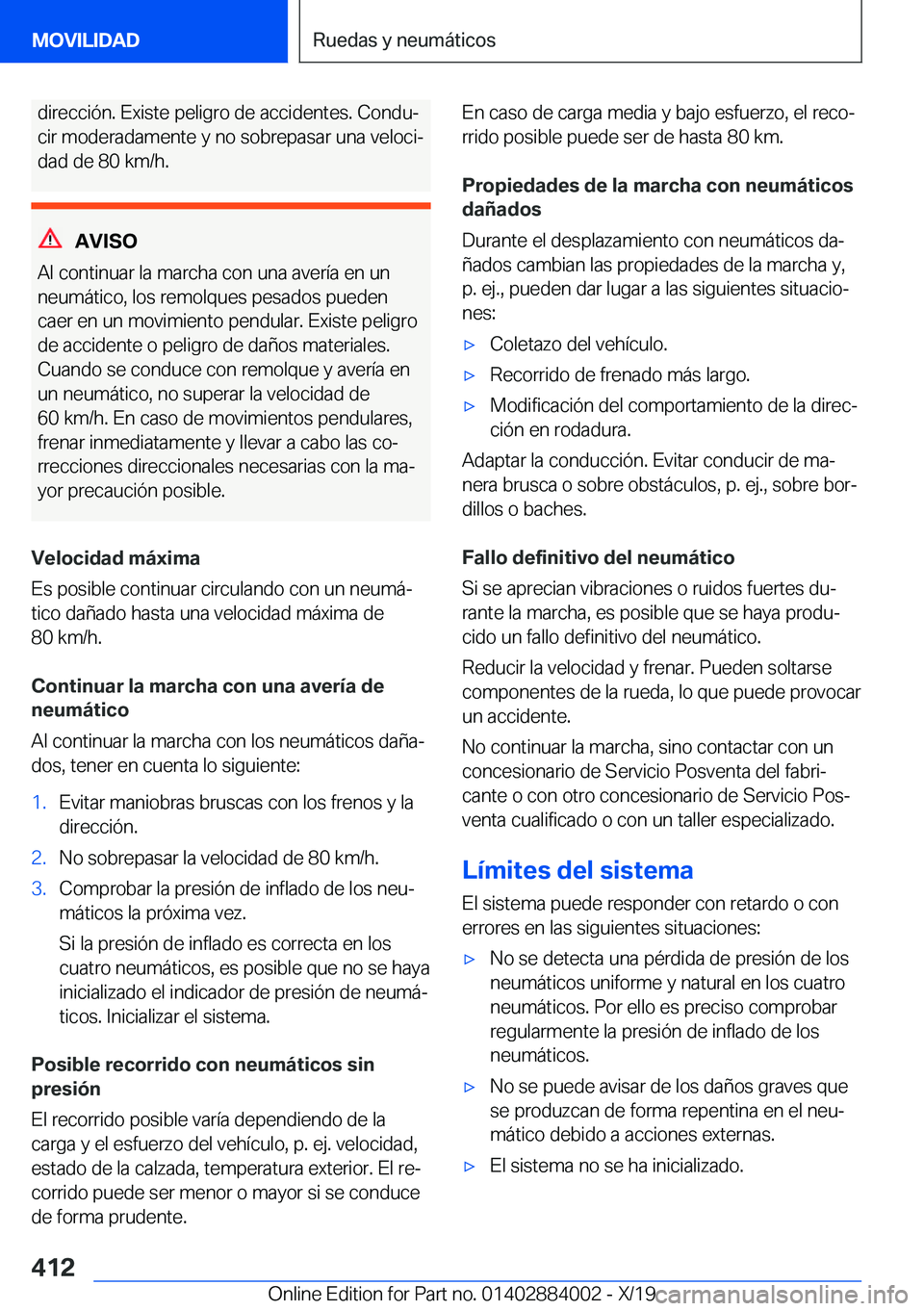 BMW X7 2020  Manuales de Empleo (in Spanish) �d�i�r�e�c�c�i�