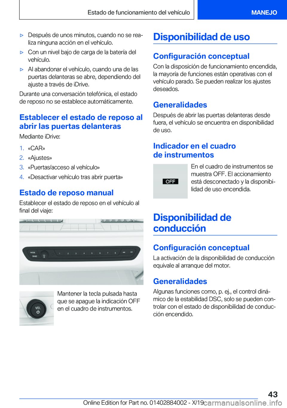 BMW X7 2020  Manuales de Empleo (in Spanish) x�D�e�s�p�u�