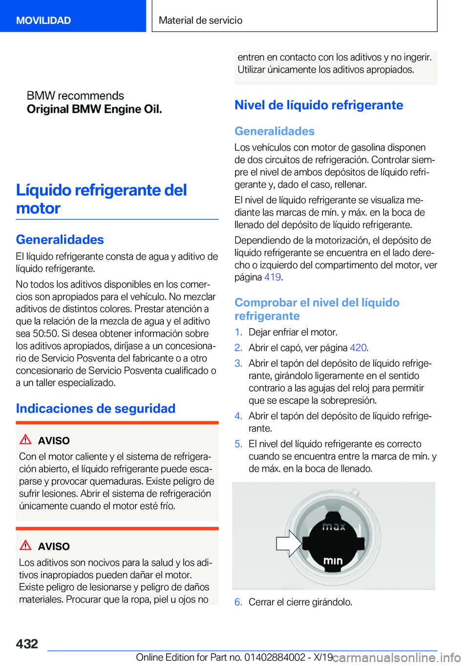BMW X7 2020  Manuales de Empleo (in Spanish) �L�