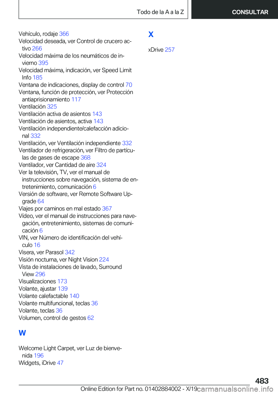 BMW X7 2020  Manuales de Empleo (in Spanish) �V�e�h�