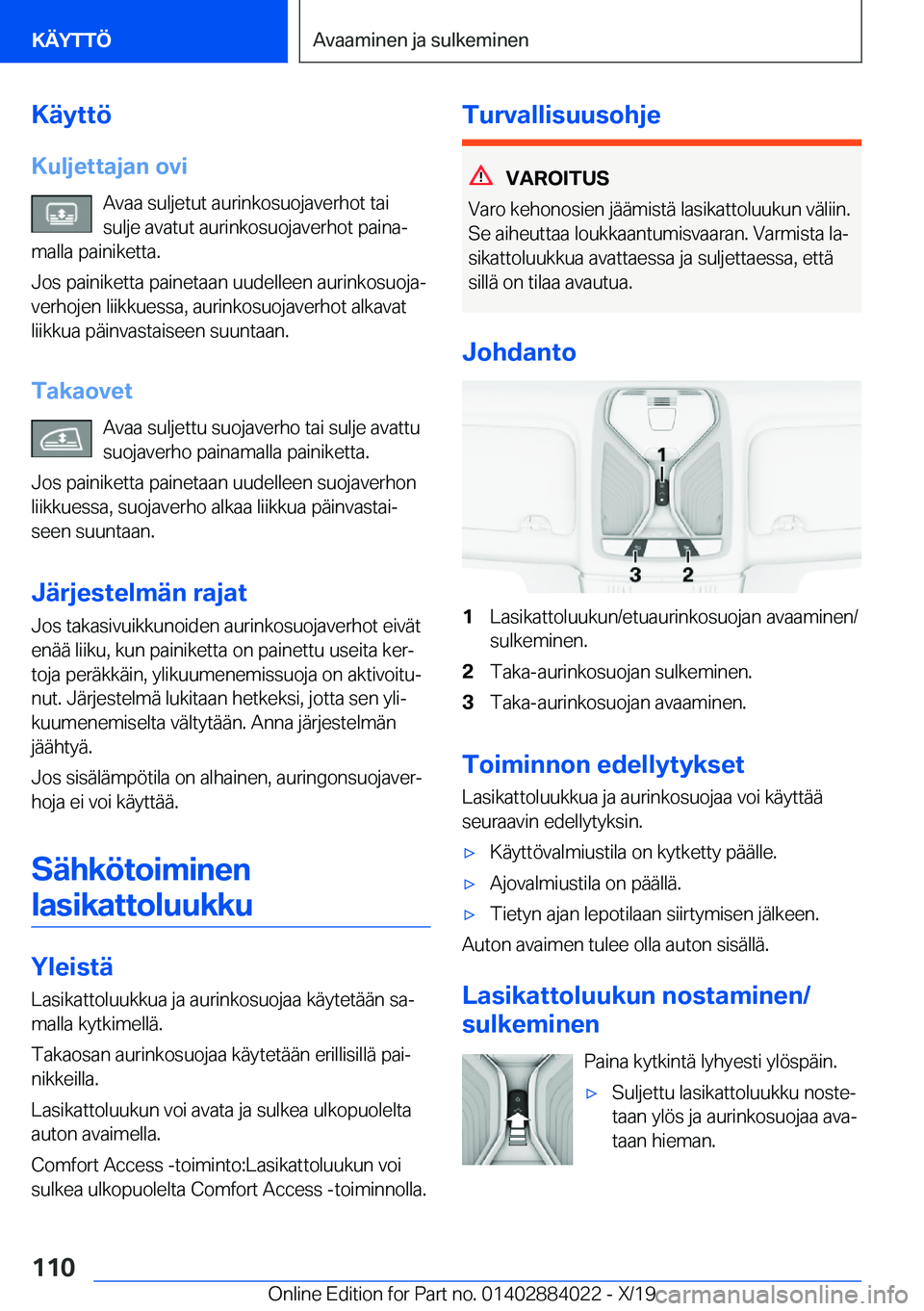 BMW X7 2020  Omistajan Käsikirja (in Finnish) �K�