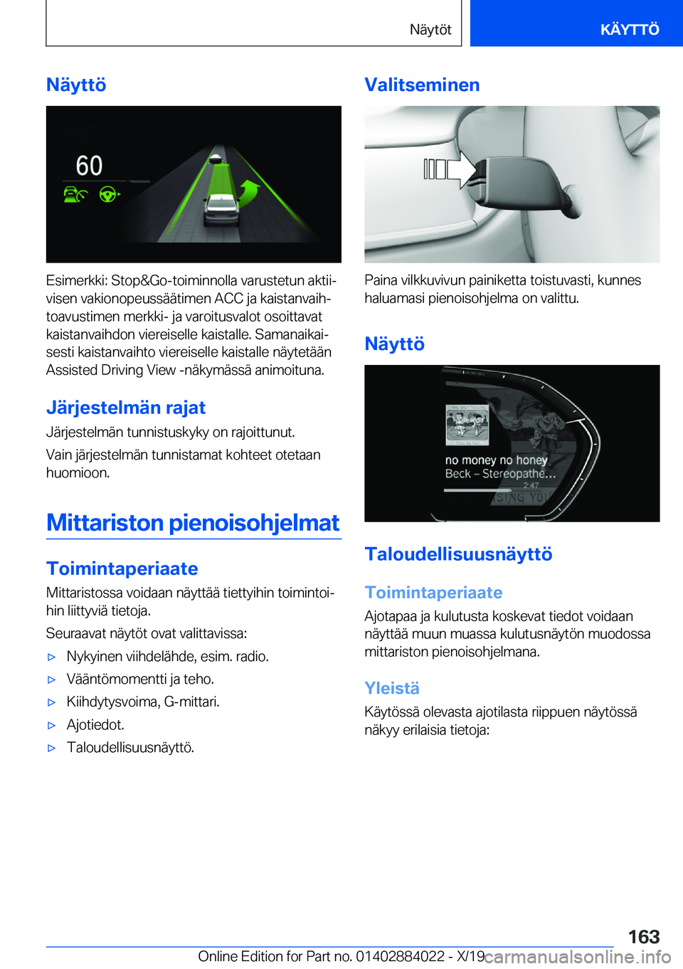 BMW X7 2020  Omistajan Käsikirja (in Finnish) �N�