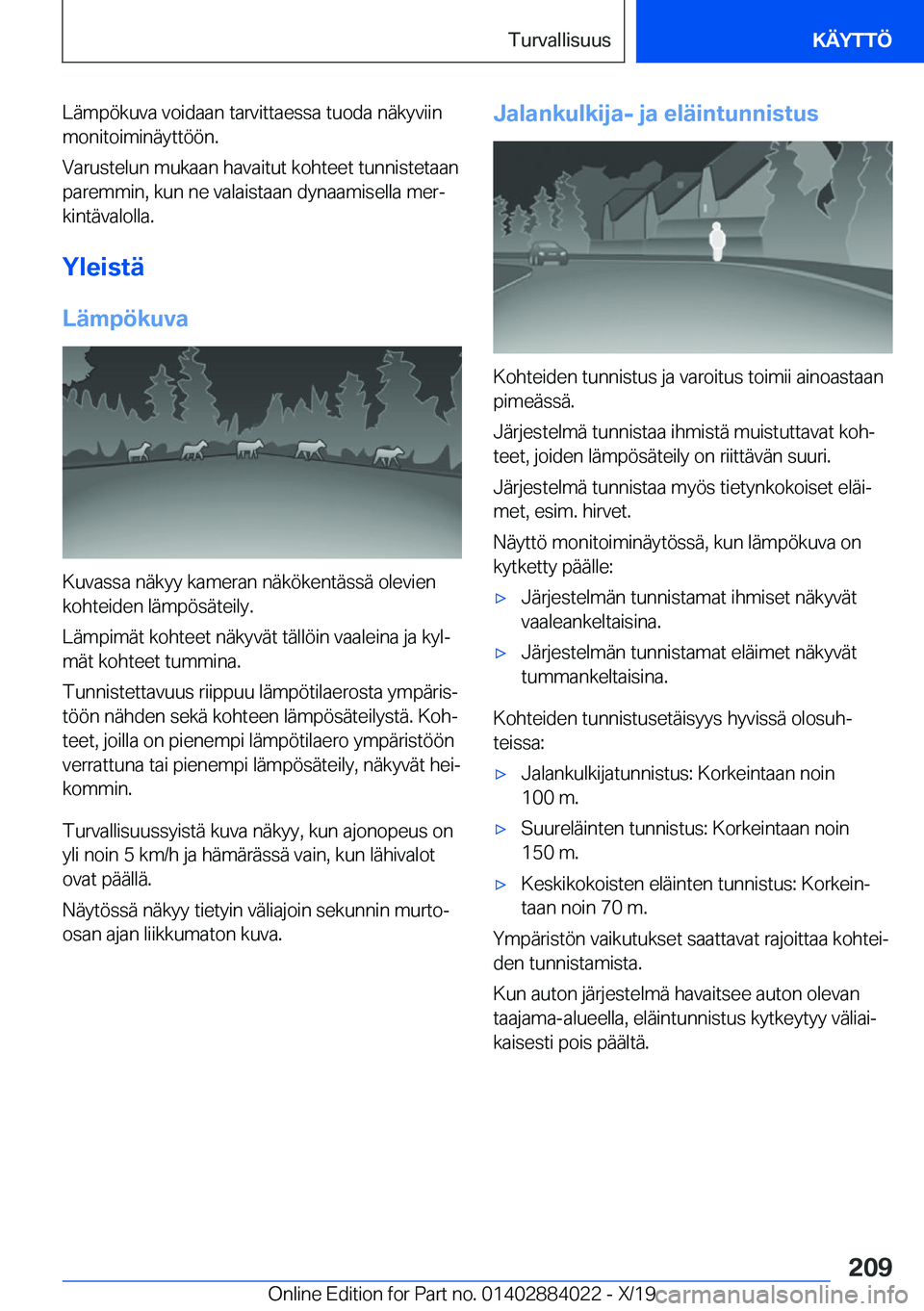 BMW X7 2020  Omistajan Käsikirja (in Finnish) �L�