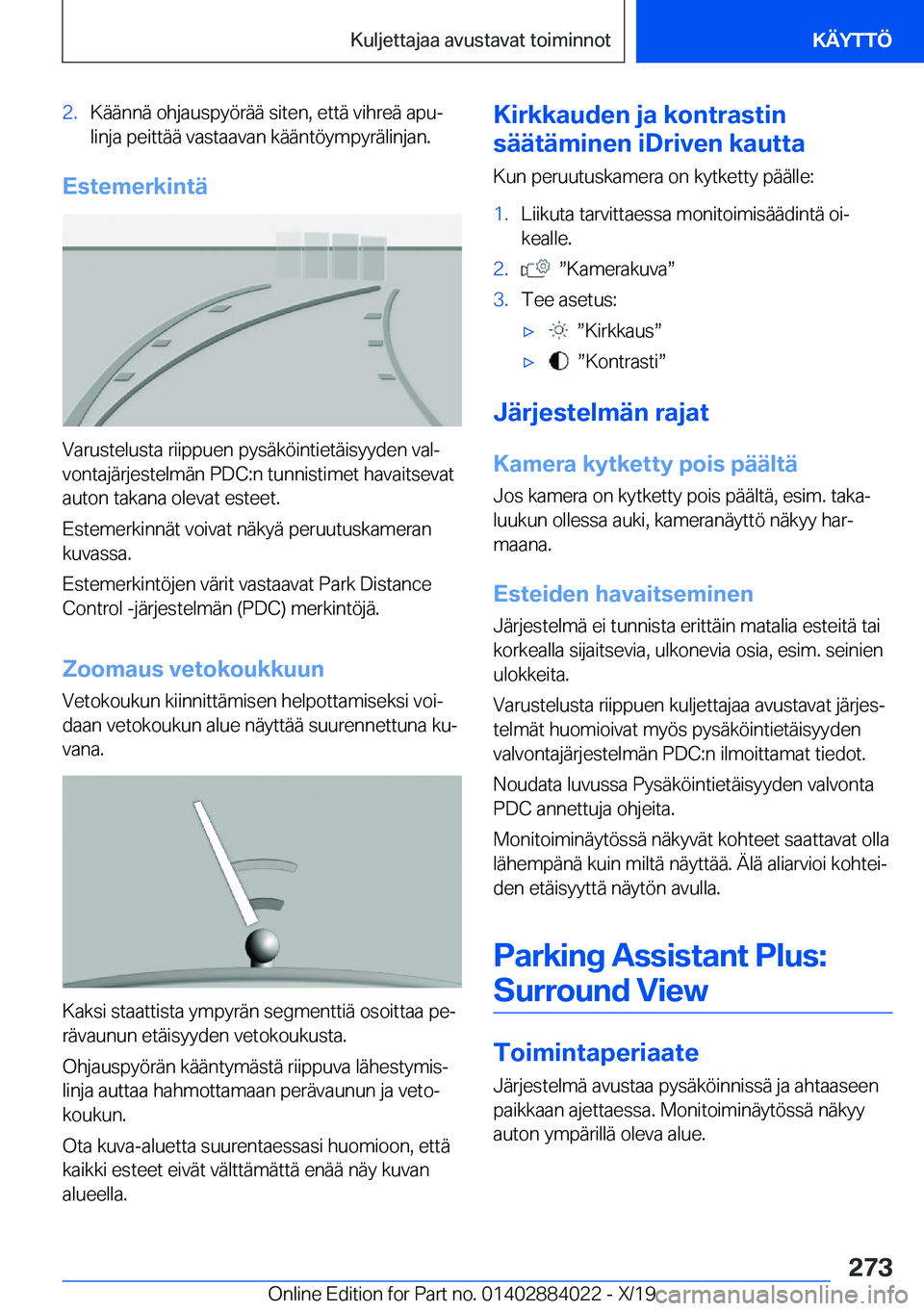 BMW X7 2020  Omistajan Käsikirja (in Finnish) �2�.�K�