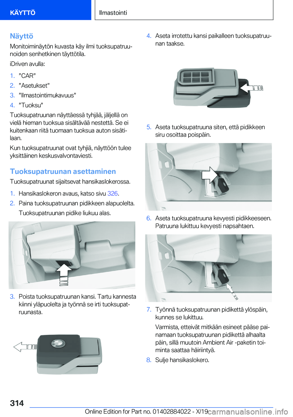 BMW X7 2020  Omistajan Käsikirja (in Finnish) �N�