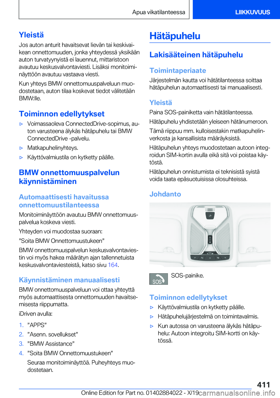BMW X7 2020  Omistajan Käsikirja (in Finnish) �Y�l�e�i�s�t�