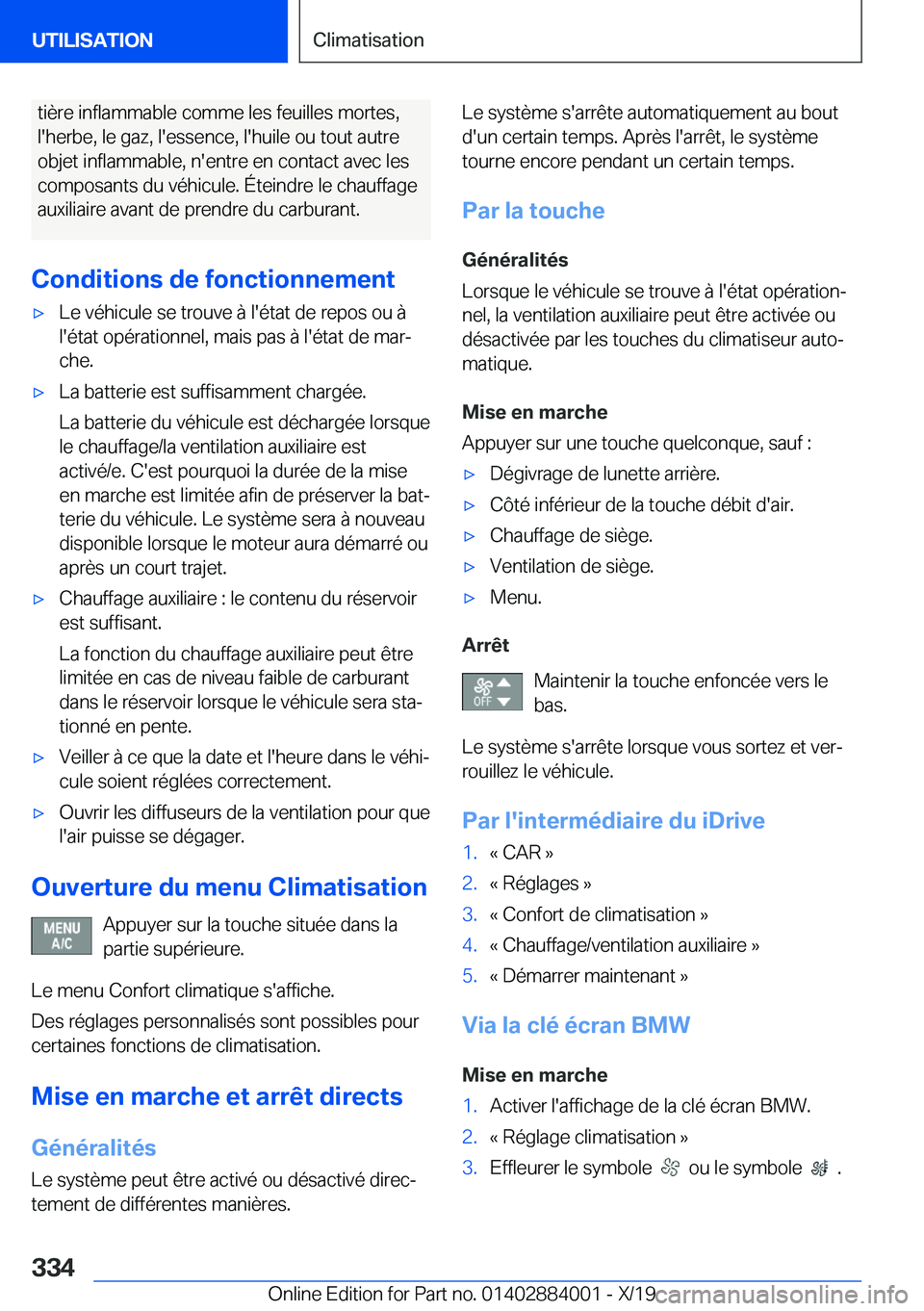 BMW X7 2020  Notices Demploi (in French) �t�i�è�r�e��i�n�f�l�a�m�m�a�b�l�e��c�o�m�m�e��l�e�s��f�e�u�i�l�l�e�s��m�o�r�t�e�s�,�l�'�h�e�r�b�e�,��l�e��g�a�z�,��l�'�e�s�s�e�n�c�e�,��l�'�h�u�i�l�e��o�u��t�o�u�t��a�u�t�r�e
