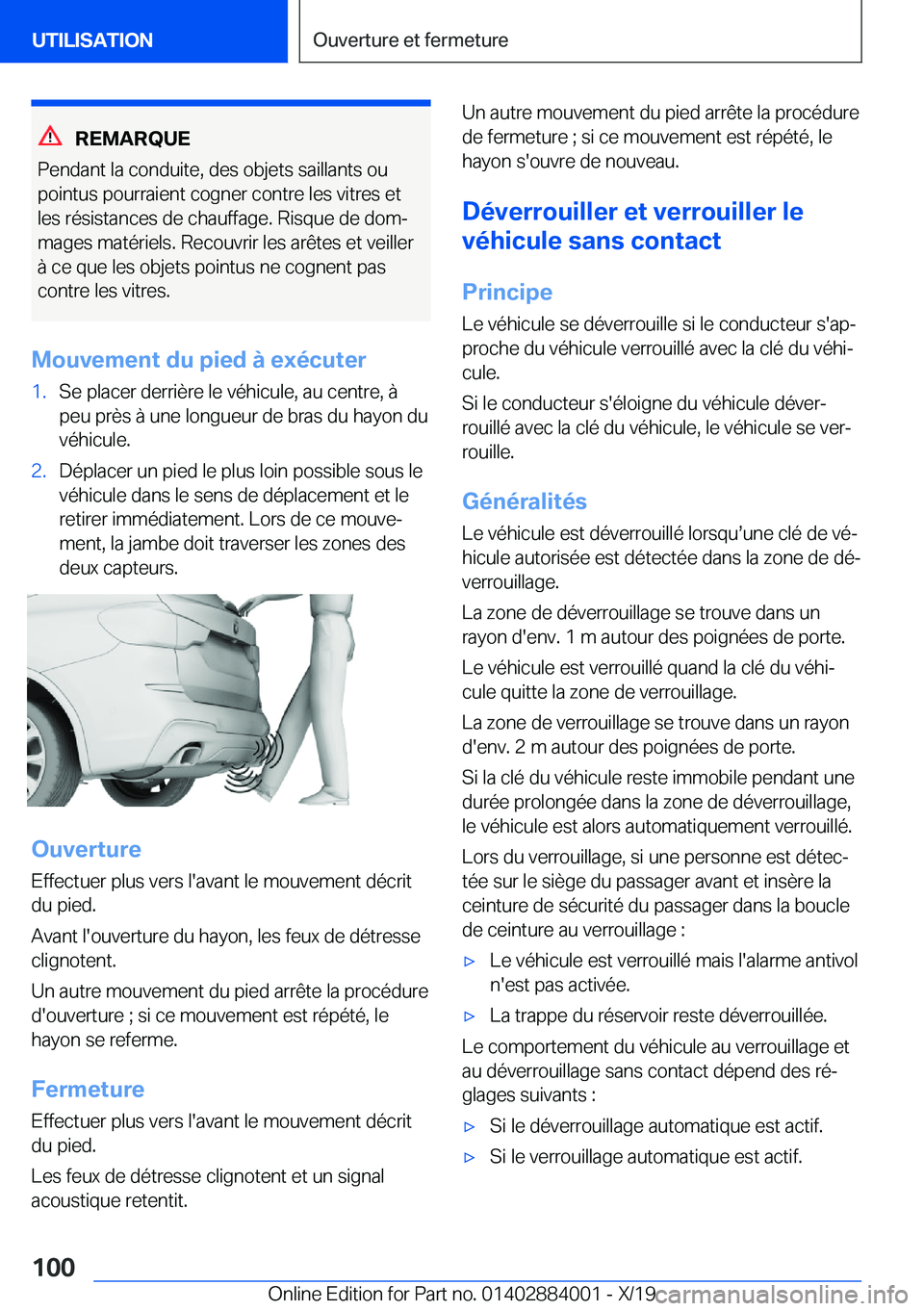 BMW X7 2020  Notices Demploi (in French) �R�E�M�A�R�Q�U�E
�P�e�n�d�a�n�t��l�a��c�o�n�d�u�i�t�e�,��d�e�s��o�b�j�e�t�s��s�a�i�l�l�a�n�t�s��o�u
�p�o�i�n�t�u�s��p�o�u�r�r�a�i�e�n�t��c�o�g�n�e�r��c�o�n�t�r�e��l�e�s��v�i�t�r�e�s��e�t �