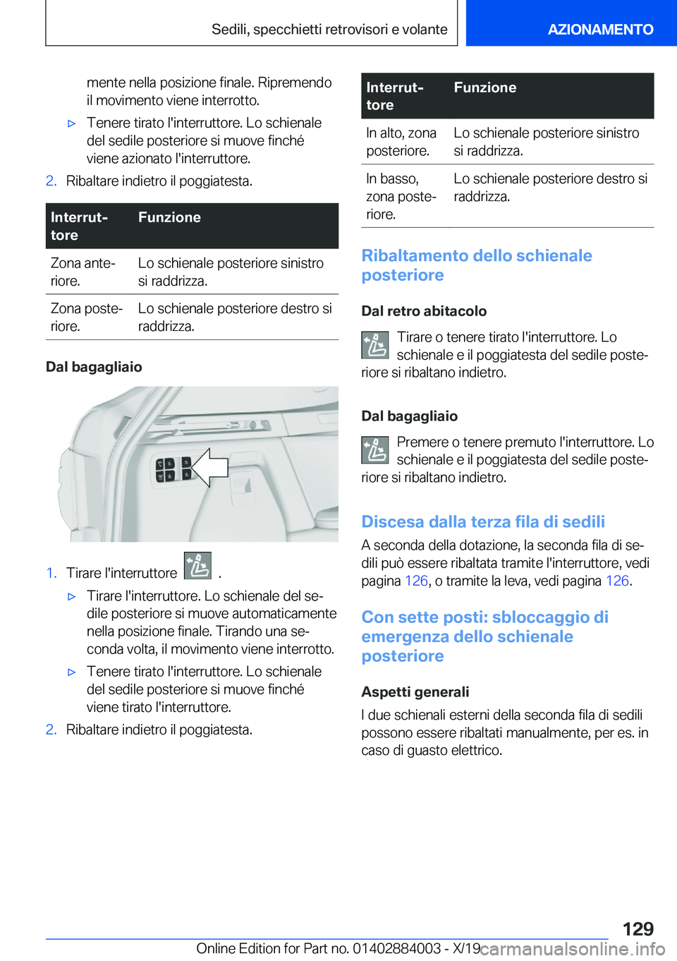 BMW X7 2020  Libretti Di Uso E manutenzione (in Italian) �m�e�n�t�e��n�e�l�l�a��p�o�s�i�z�i�o�n�e��f�i�n�a�l�e�.��R�i�p�r�e�m�e�n�d�o
�i�l��m�o�v�i�m�e�n�t�o��v�i�e�n�e��i�n�t�e�r�r�o�t�t�o�.'x�T�e�n�e�r�e��t�i�r�a�t�o��l�'�i�n�t�e�r�r�u�t�