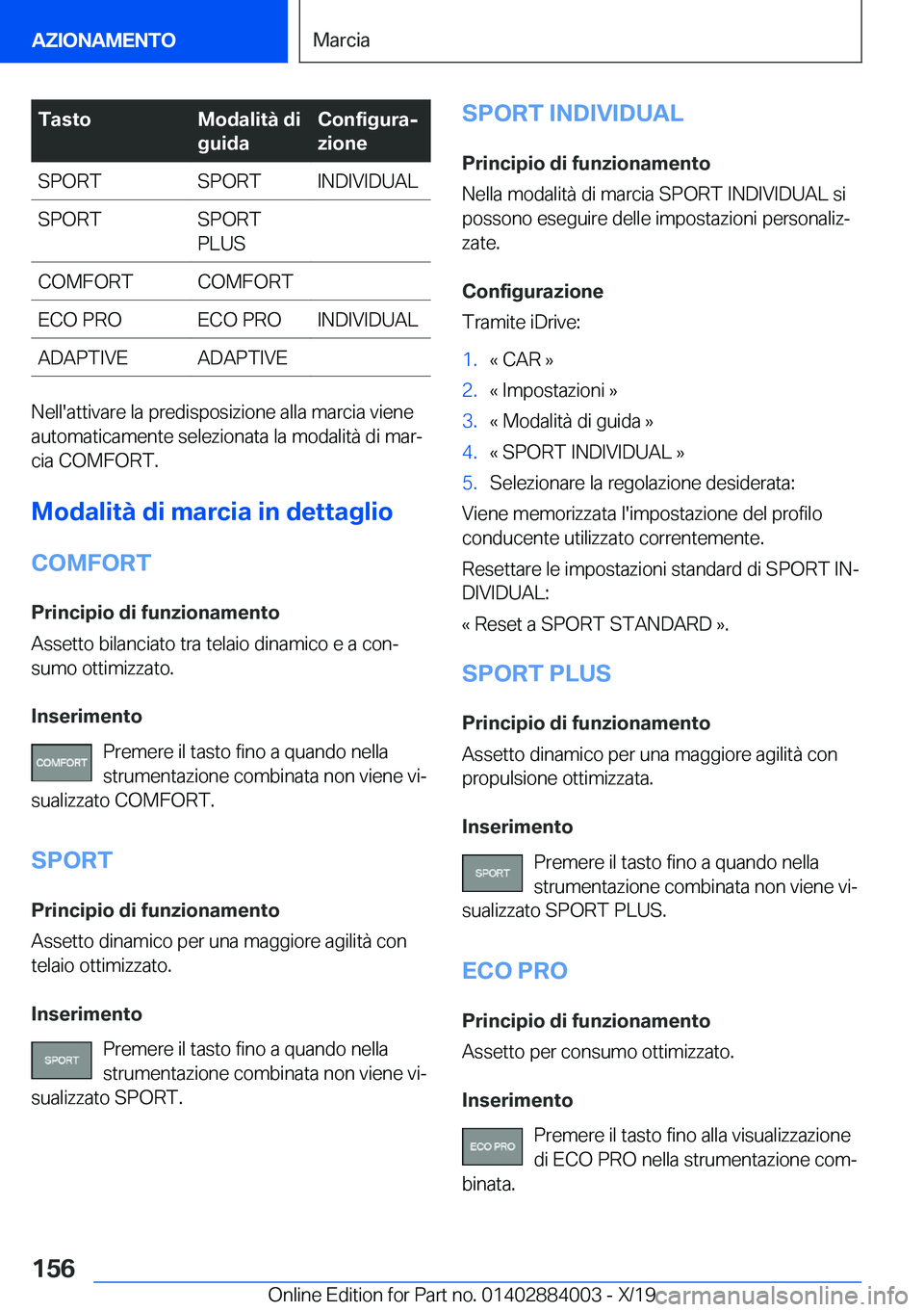 BMW X7 2020  Libretti Di Uso E manutenzione (in Italian) �T�a�s�t�o�M�o�d�a�l�i�t�