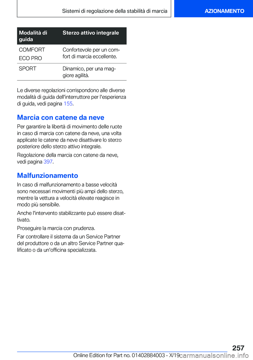 BMW X7 2020  Libretti Di Uso E manutenzione (in Italian) �M�o�d�a�l�i�t�