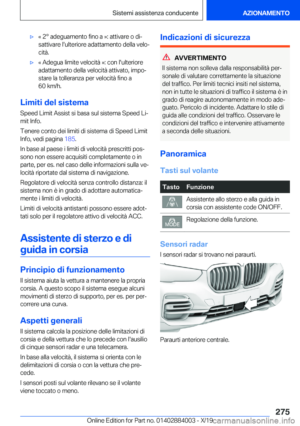 BMW X7 2020  Libretti Di Uso E manutenzione (in Italian) 'x�«��2�p��a�d�e�g�u�a�m�e�n�t�o��f�i�n�o��a��{�:��a�t�t�i�v�a�r�e��o��d�iª
�s�a�t�t�i�v�a�r�e��ls�u�l�t�e�r�i�o�r�e��a�d�a�t�t�a�m�e�n�t�o��d�e�l�l�a��v�e�l�oª
�c�i�t�