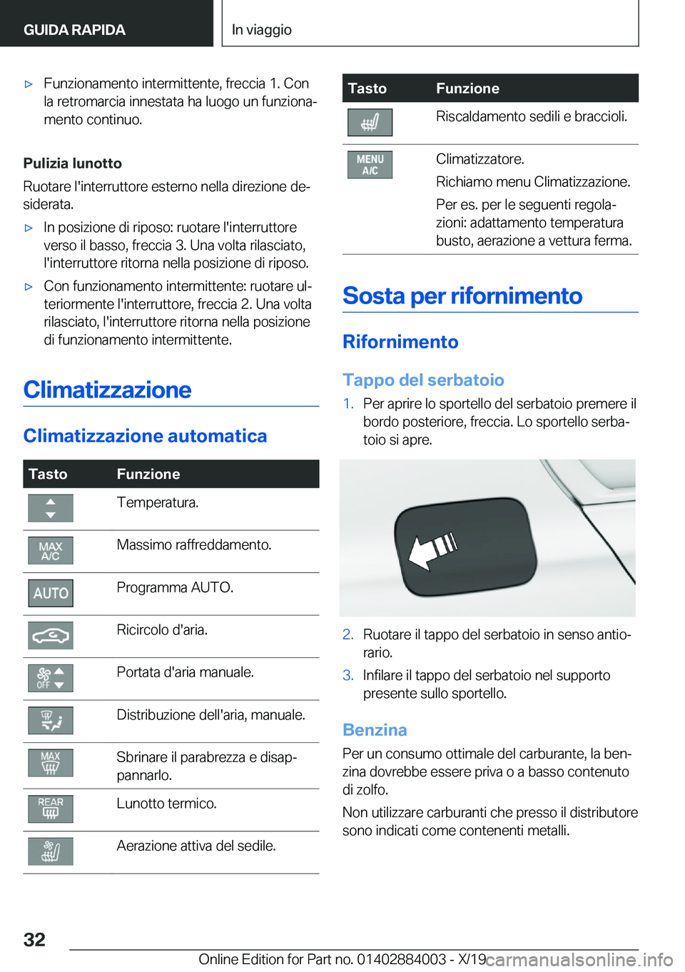 BMW X7 2020  Libretti Di Uso E manutenzione (in Italian) 'x�F�u�n�z�i�o�n�a�m�e�n�t�o��i�n�t�e�r�m�i�t�t�e�n�t�e�,��f�r�e�c�c�i�a��1�.��C�o�n
�l�a��r�e�t�r�o�m�a�r�c�i�a��i�n�n�e�s�t�a�t�a��h�a��l�u�o�g�o��u�n��f�u�n�z�i�o�n�aª
�m�e�n�t�o��