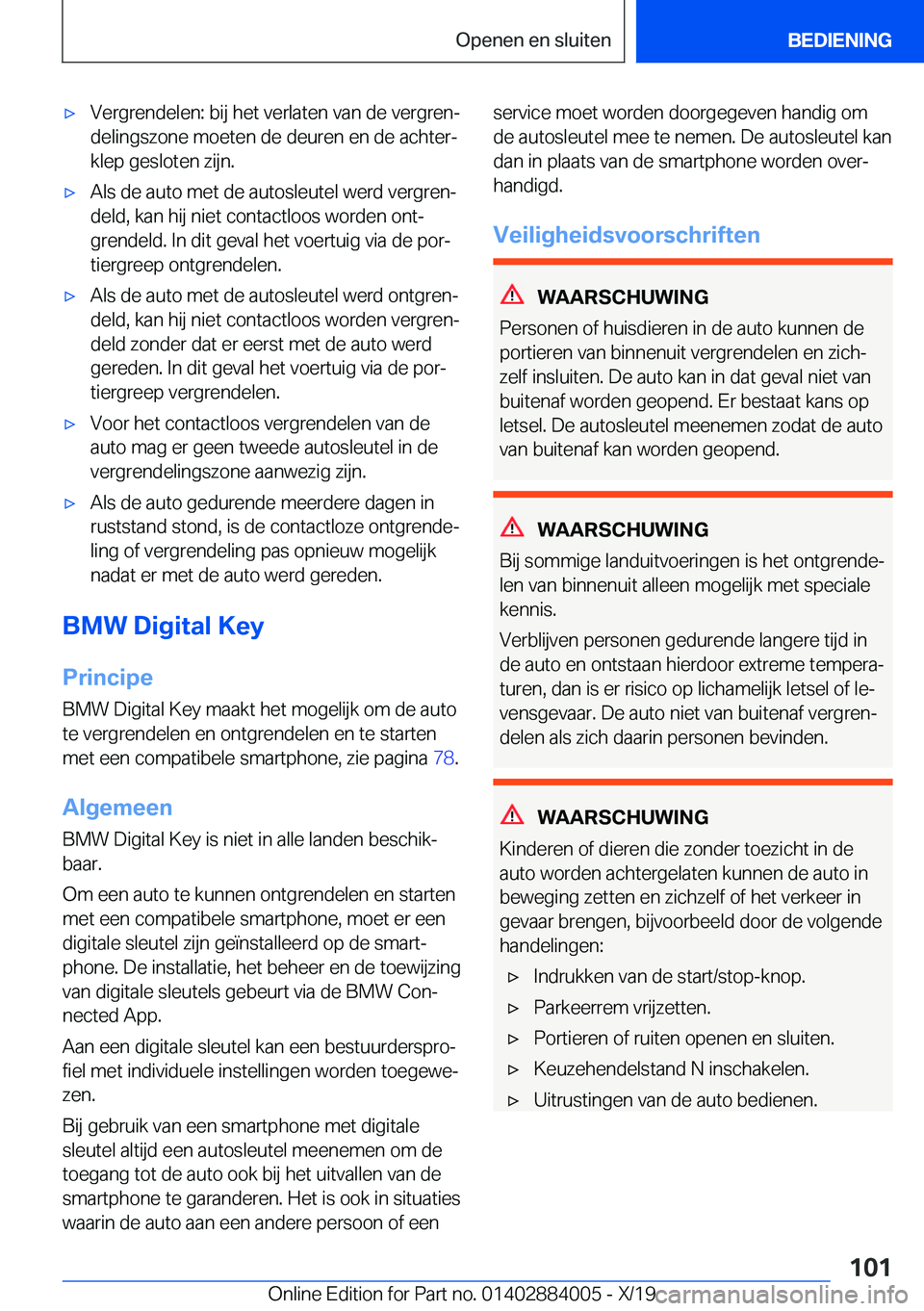 BMW X7 2020  Instructieboekjes (in Dutch) 'x�V�e�r�g�r�e�n�d�e�l�e�n�:��b�i�j��h�e�t��v�e�r�l�a�t�e�n��v�a�n��d�e��v�e�r�g�r�e�nj
�d�e�l�i�n�g�s�z�o�n�e��m�o�e�t�e�n��d�e��d�e�u�r�e�n��e�n��d�e��a�c�h�t�e�rj �k�l�e�p��g�e�s