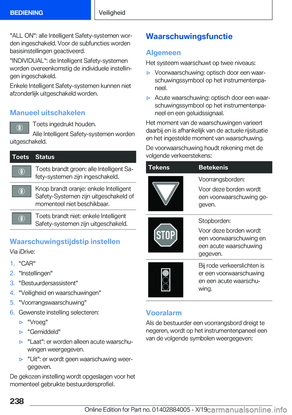 BMW X7 2020  Instructieboekjes (in Dutch) ��A�L�L��O�N��:��a�l�l�e��I�n�t�e�l�l�i�g�e�n�t��S�a�f�e�t�y�-�s�y�s�t�e�m�e�n��w�o�rj�d�e�n��i�n�g�e�s�c�h�a�k�e�l�d�.��V�o�o�r��d�e��s�u�b�f�u�n�c�t�i�e�s��w�o�r�d�e�n�b�a�s�i�s�i�n�s�t