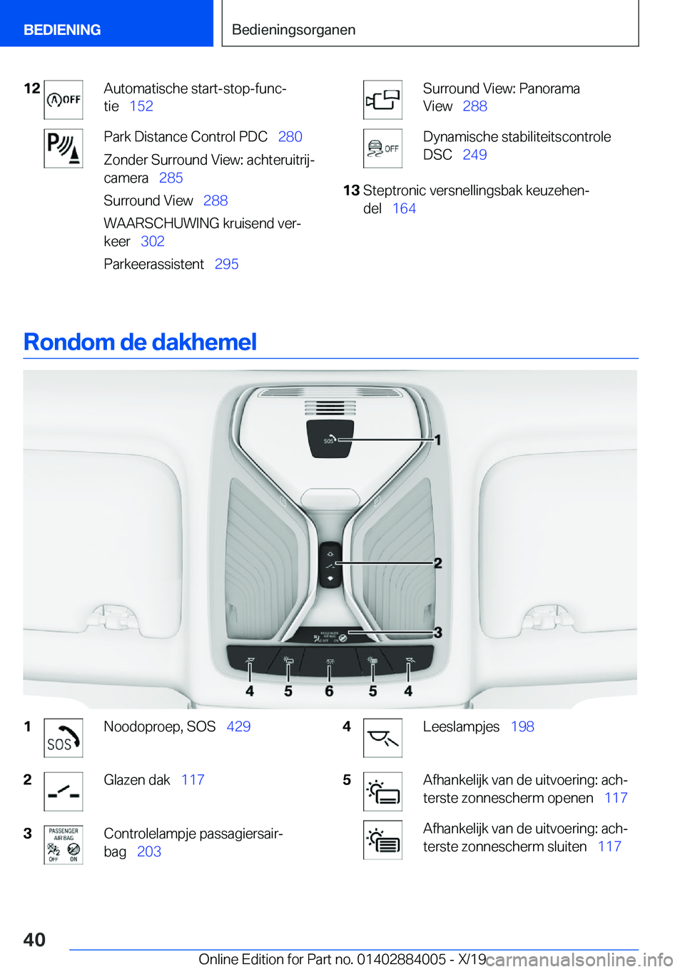 BMW X7 2020  Instructieboekjes (in Dutch) �1�2�A�u�t�o�m�a�t�i�s�c�h�e��s�t�a�r�t�-�s�t�o�p�-�f�u�n�cj
�t�i�e\_ �1�5�2�P�a�r�k��D�i�s�t�a�n�c�e��C�o�n�t�r�o�l��P�D�C\_ �2�8�0
�Z�o�n�d�e�r��S�u�r�r�o�u�n�d��V�i�e�w�:��a�c�h�t�e�r�u