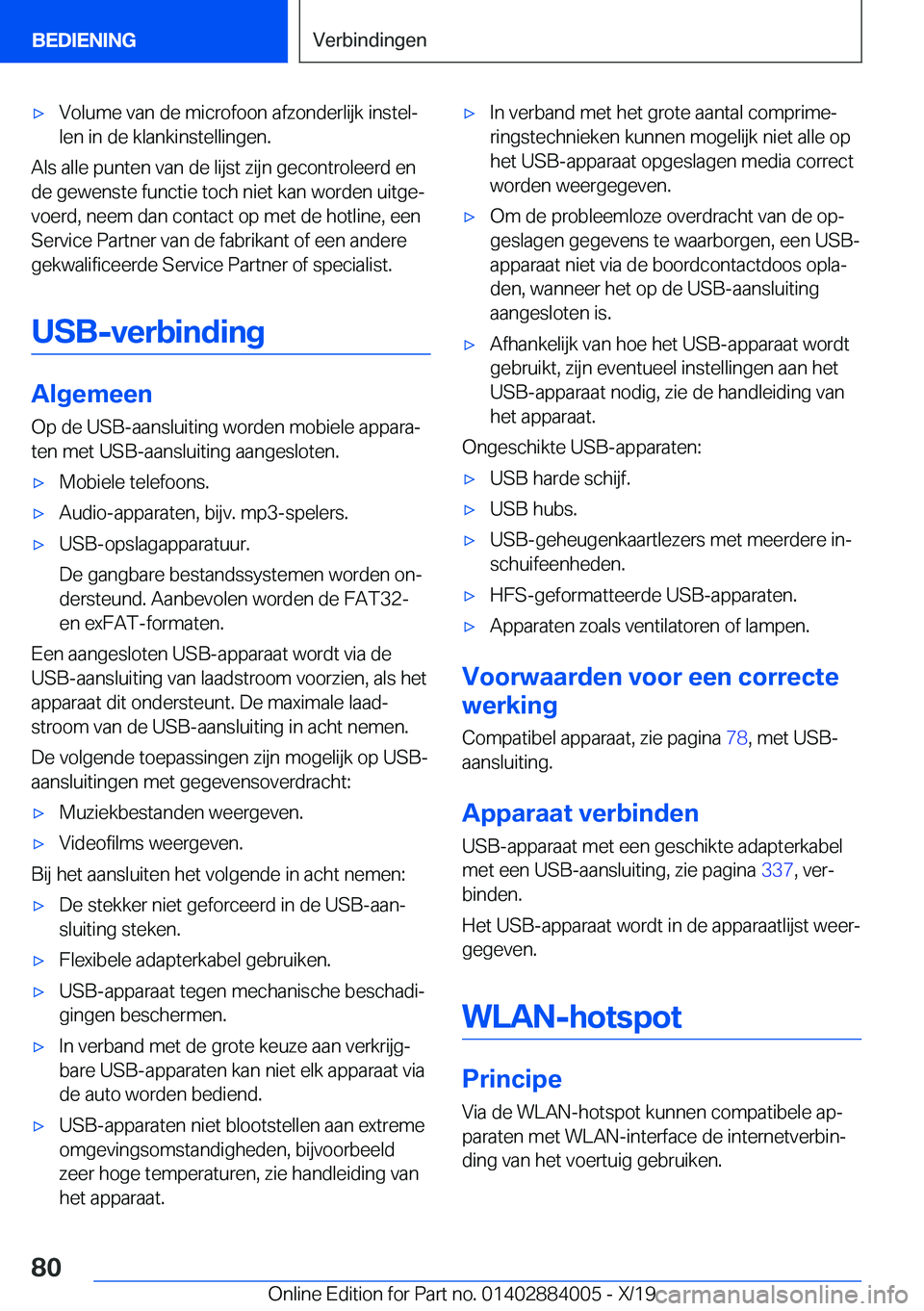 BMW X7 2020  Instructieboekjes (in Dutch) 'x�V�o�l�u�m�e��v�a�n��d�e��m�i�c�r�o�f�o�o�n��a�f�z�o�n�d�e�r�l�i�j�k��i�n�s�t�e�lj
�l�e�n��i�n��d�e��k�l�a�n�k�i�n�s�t�e�l�l�i�n�g�e�n�.
�A�l�s��a�l�l�e��p�u�n�t�e�n��v�a�n��d�e��l