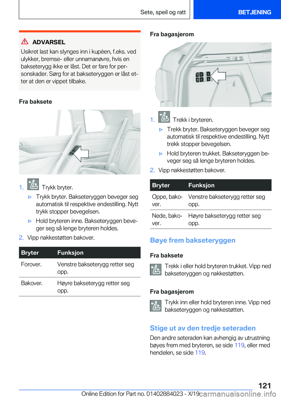 BMW X7 2020  InstruksjonsbØker (in Norwegian) �A�D�V�A�R�S�E�L
�U�s�i�k�r�e�t��l�a�s�t��k�a�n��s�l�y�n�g�e�s��i�n�n��i��k�u�p�