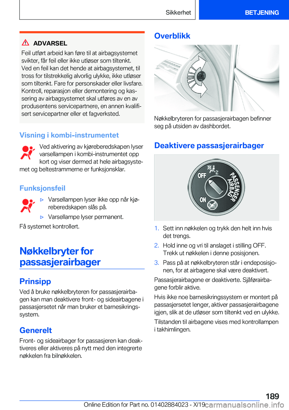 BMW X7 2020  InstruksjonsbØker (in Norwegian) �A�D�V�A�R�S�E�L
�F�e�i�l��u�t�f�