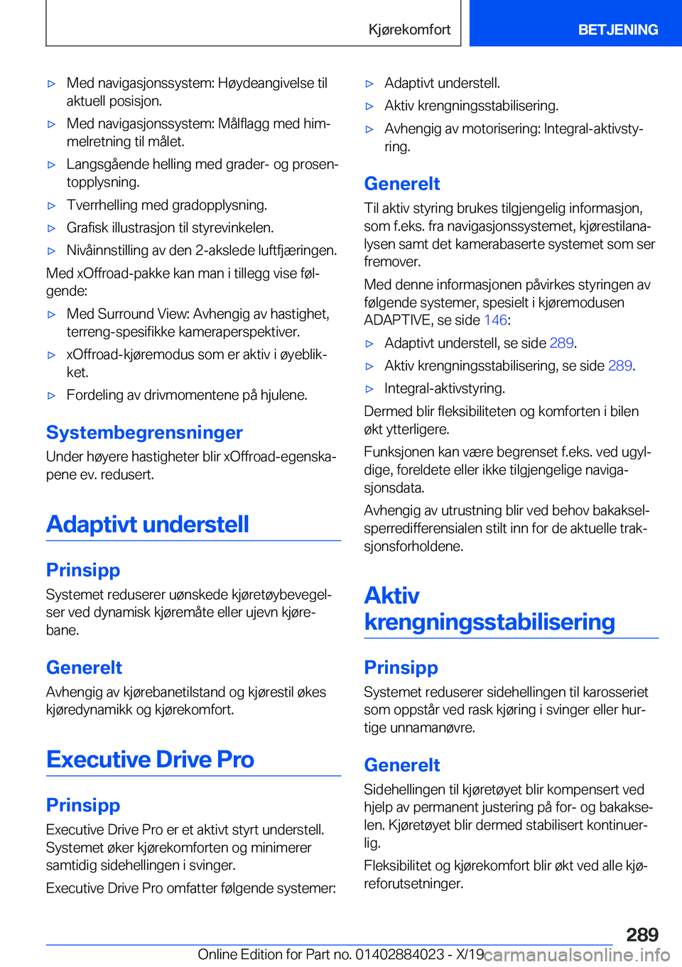 BMW X7 2020  InstruksjonsbØker (in Norwegian) 'x�M�e�d��n�a�v�i�g�a�s�j�o�n�s�s�y�s�t�e�m�:��H�