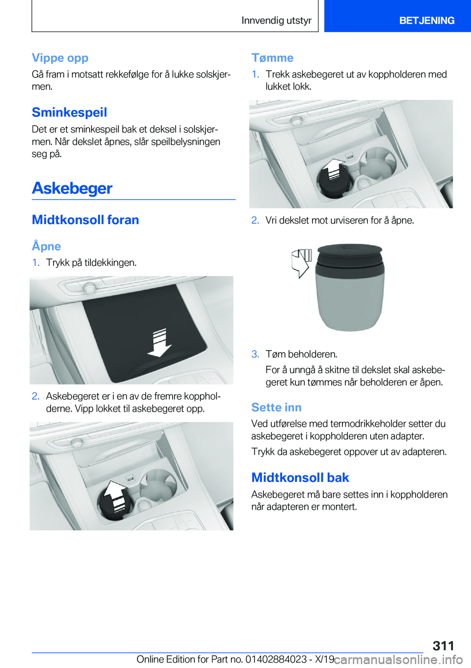 BMW X7 2020  InstruksjonsbØker (in Norwegian) �V�i�p�p�e��o�p�p
�G�å��f�r�a�m��i��m�o�t�s�a�t�t��r�e�k�k�e�f�