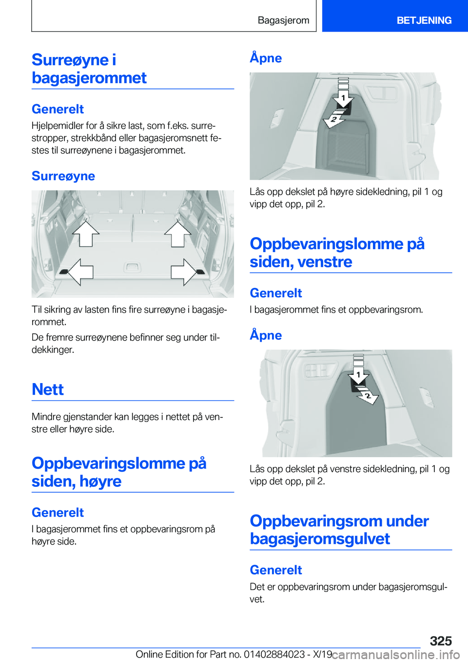 BMW X7 2020  InstruksjonsbØker (in Norwegian) �S�u�r�r�e�