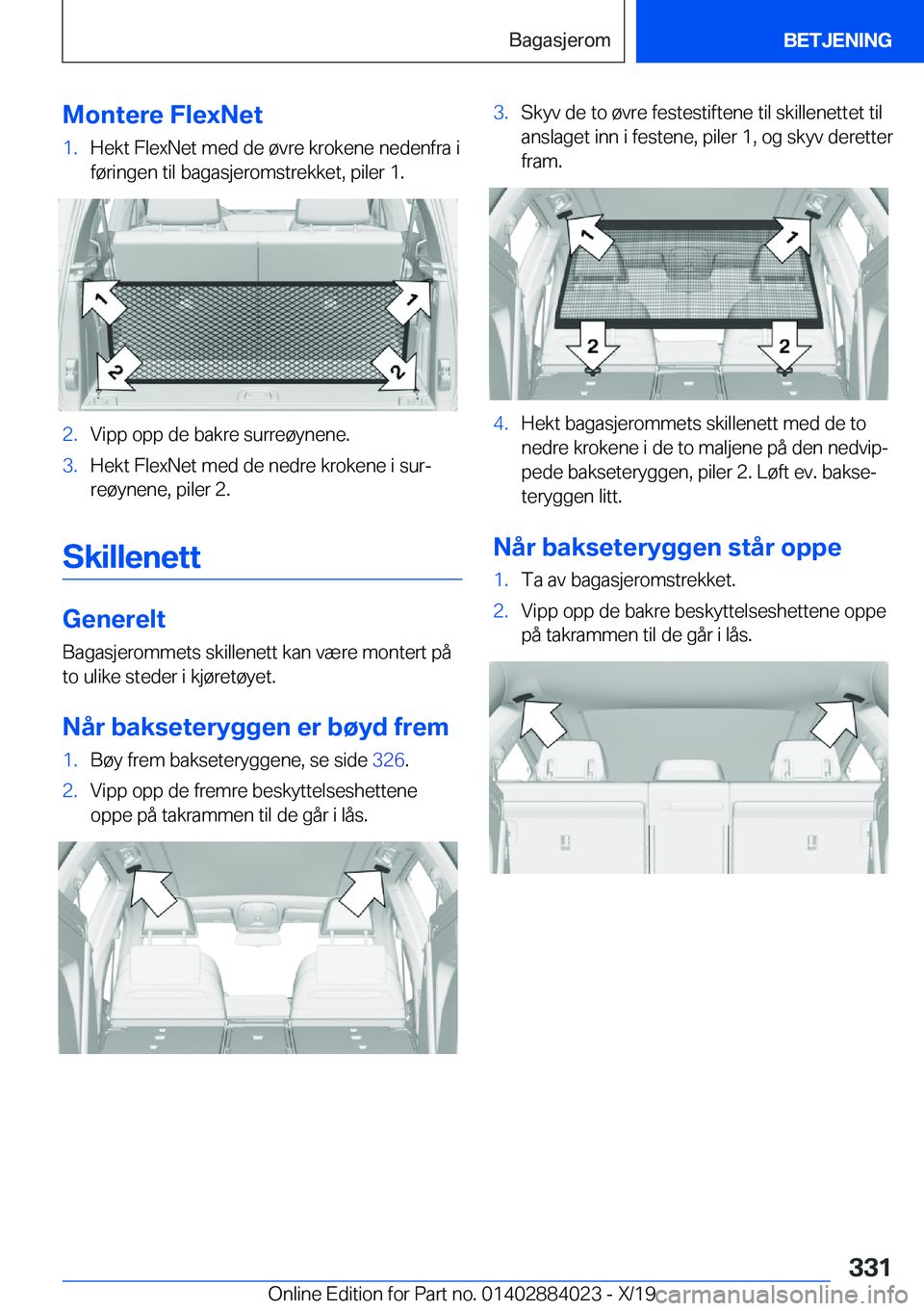 BMW X7 2020  InstruksjonsbØker (in Norwegian) �M�o�n�t�e�r�e��F�l�e�x�N�e�t�1�.�H�e�k�t��F�l�e�x�N�e�t��m�e�d��d�e��