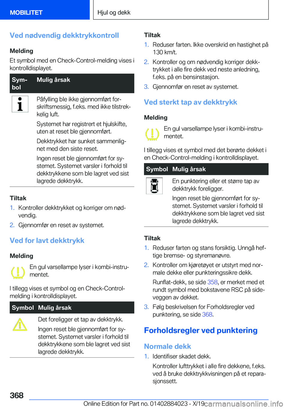 BMW X7 2020  InstruksjonsbØker (in Norwegian) �V�e�d��n�