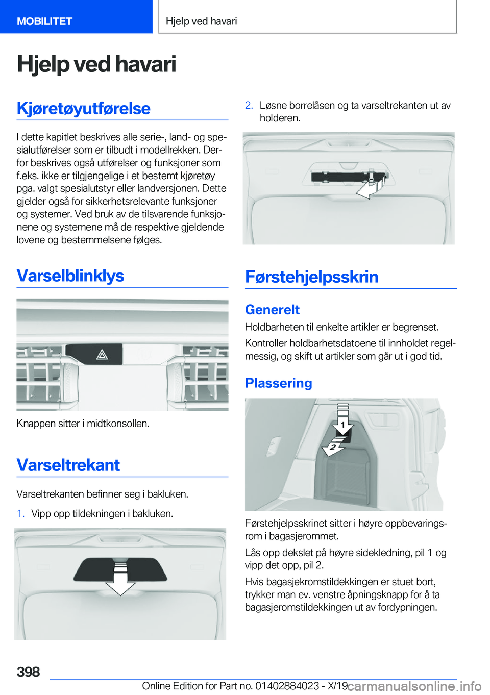 BMW X7 2020  InstruksjonsbØker (in Norwegian) �H�j�e�l�p��v�e�d��h�a�v�a�r�i�K�j�
