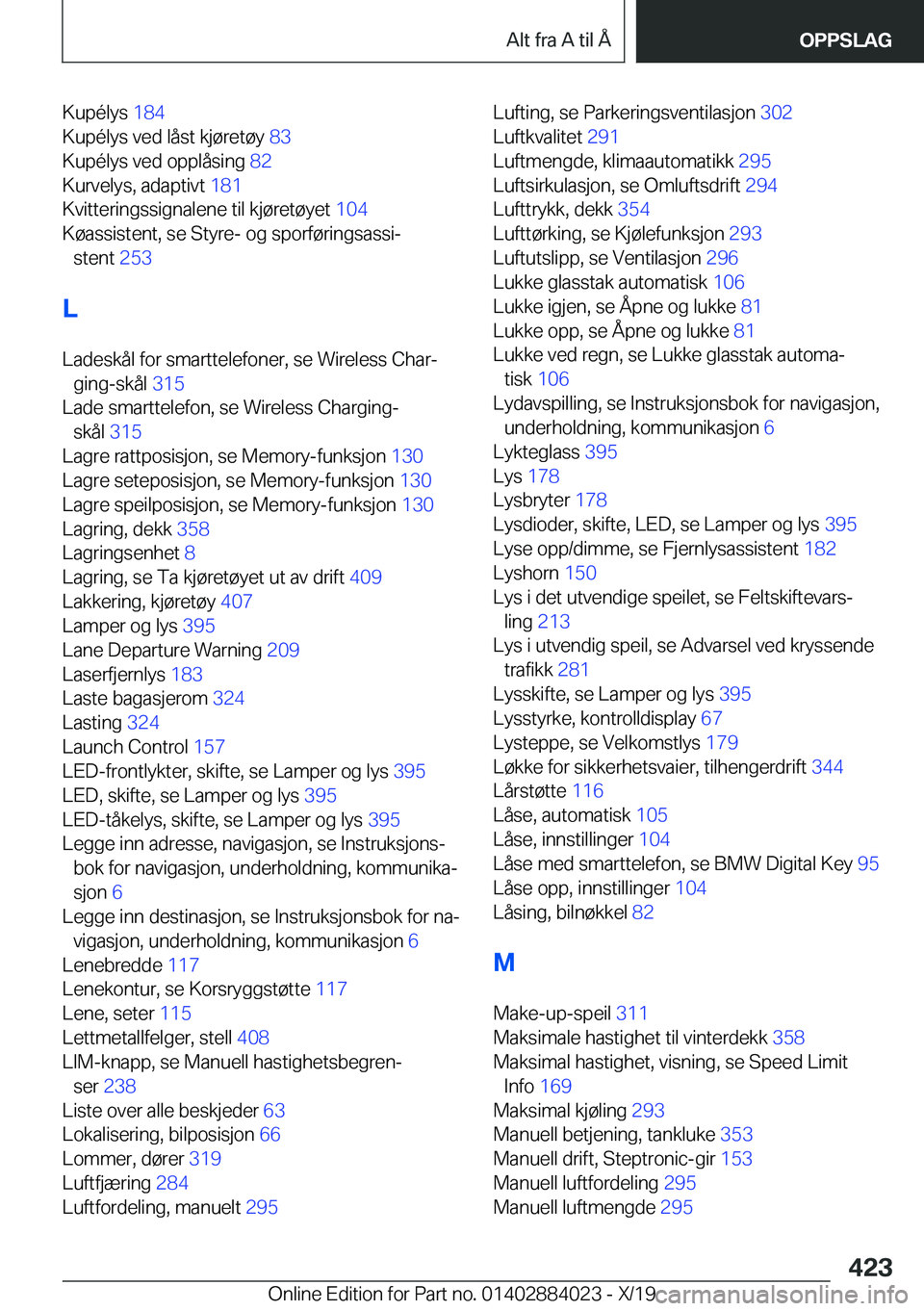 BMW X7 2020  InstruksjonsbØker (in Norwegian) �K�u�p�