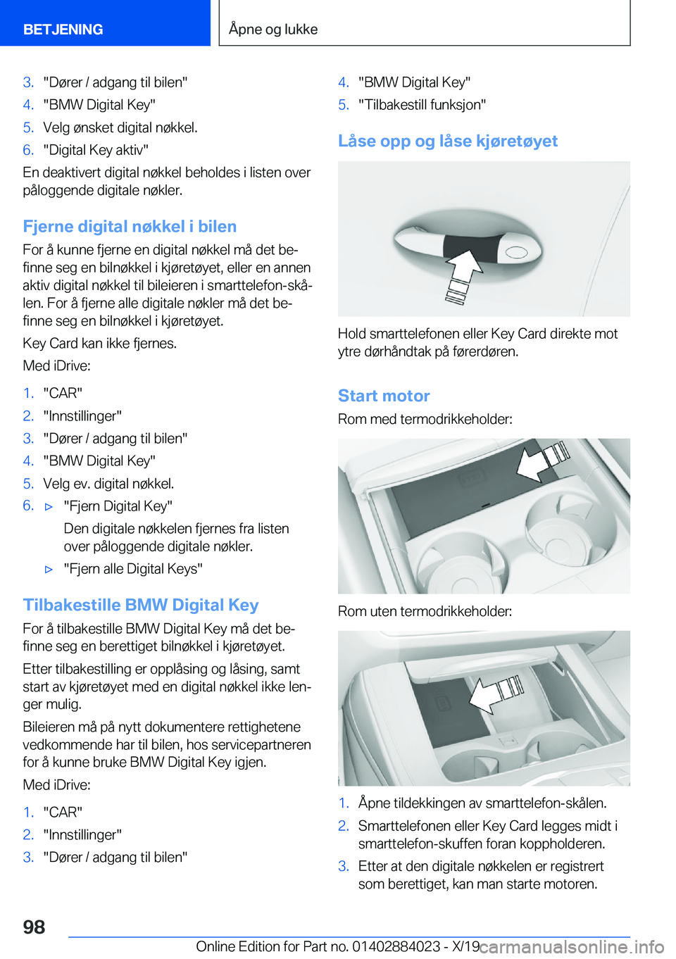 BMW X7 2020  InstruksjonsbØker (in Norwegian) �3�.��D�