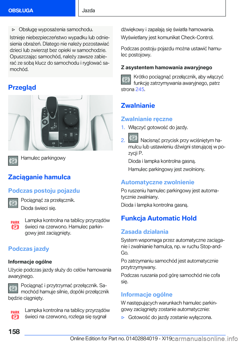 BMW X7 2020  Instrukcja obsługi (in Polish) 'x�O�b�s�ł�u�g�