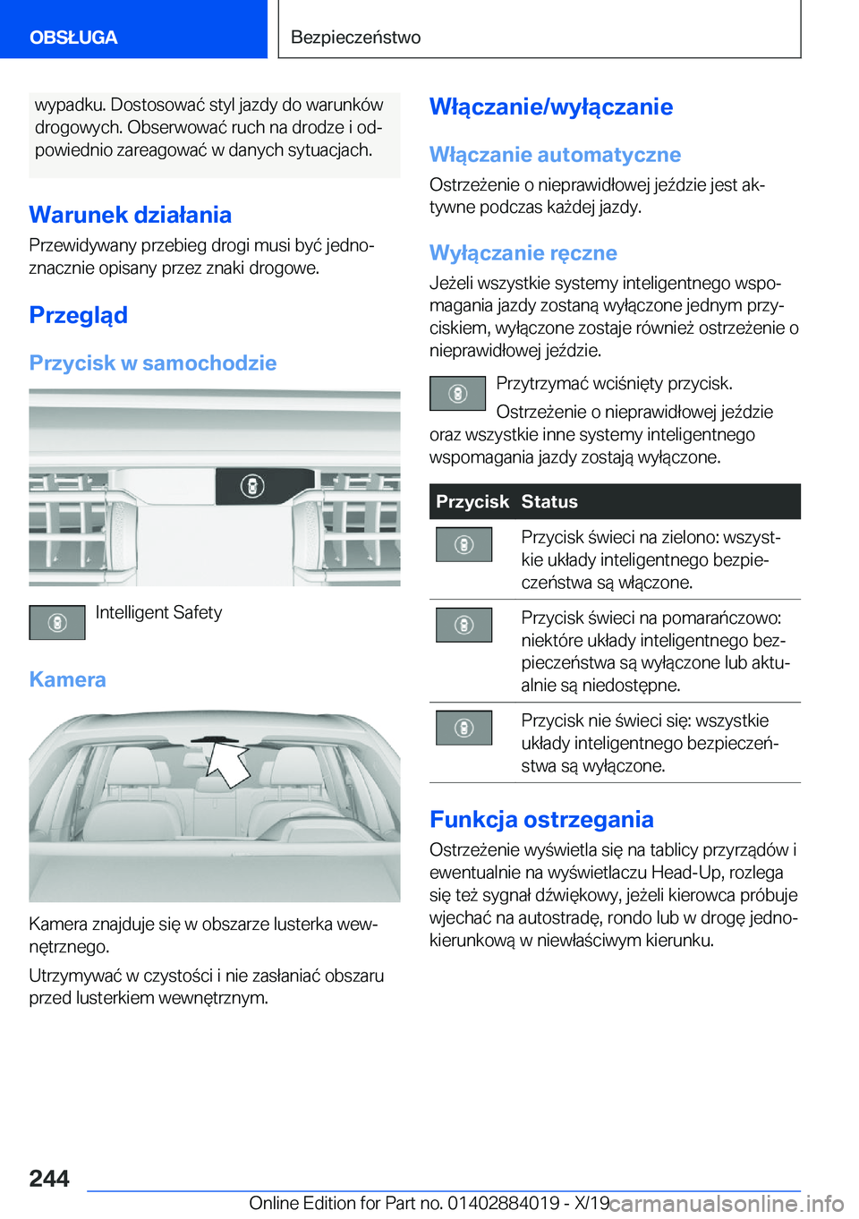 BMW X7 2020  Instrukcja obsługi (in Polish) �w�y�p�a�d�k�u�.��D�o�s�t�o�s�o�w�a�
