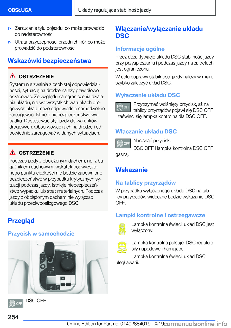 BMW X7 2020  Instrukcja obsługi (in Polish) 'x�Z�a�r�z�u�c�a�n�i�e��t�y�ł�u��p�o�j�a�z�d�u�,��c�o��m�o9�e��p�r�o�w�a�d�z�i�