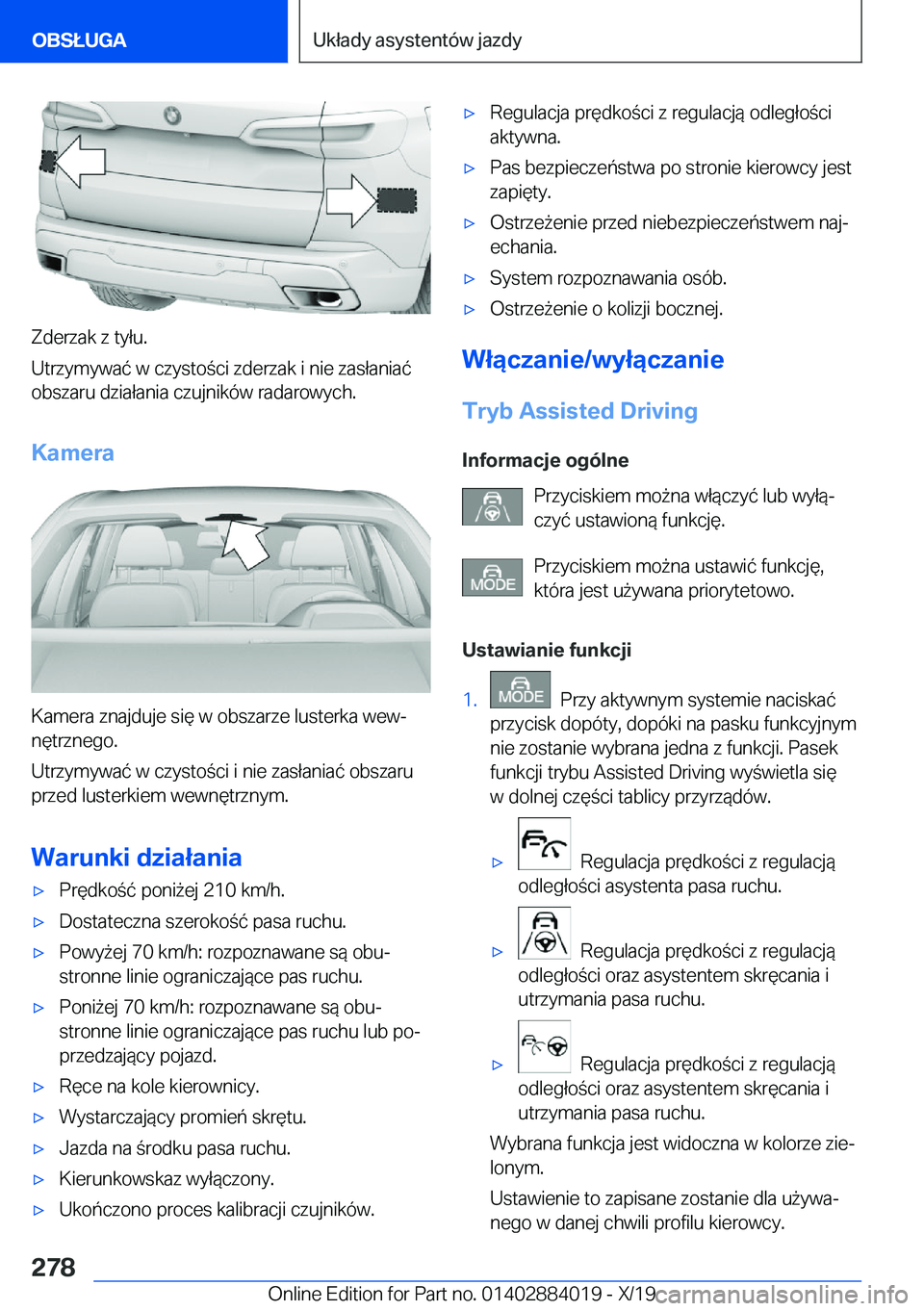 BMW X7 2020  Instrukcja obsługi (in Polish) �Z�d�e�r�z�a�k��z��t�y�ł�u�.
�U�t�r�z�y�m�y�w�a�
