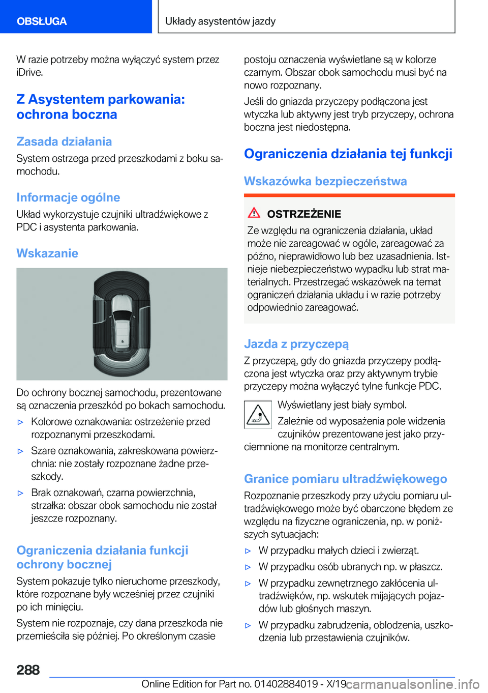 BMW X7 2020  Instrukcja obsługi (in Polish) �W��r�a�z�i�e��p�o�t�r�z�e�b�y��m�o9�n�a��w�y�ł�