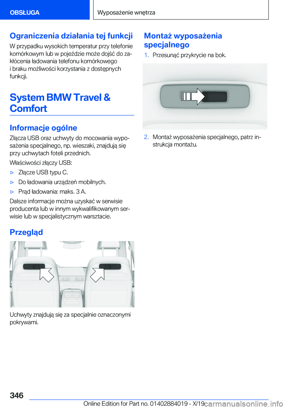 BMW X7 2020  Instrukcja obsługi (in Polish) �O�g�r�a�n�i�c�z�e�n�i�a��d�z�i�a�ł�a�n�i�a��t�e�j��f�u�n�k�c�j�i
�W��p�r�z�y�p�a�d�k�u��w�y�s�o�k�i�c�h��t�e�m�p�e�r�a�t�u�r��p�r�z�y��t�e�l�e�f�o�n�i�e �k�o�m�