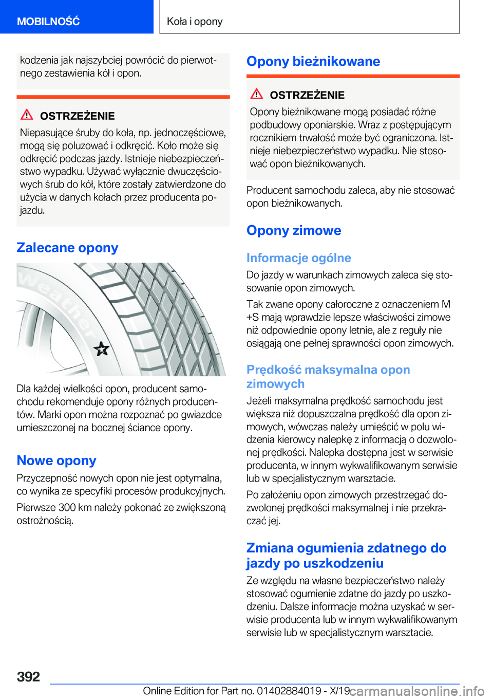 BMW X7 2020  Instrukcja obsługi (in Polish) �k�o�d�z�e�n�i�a��j�a�k��n�a�j�s�z�y�b�c�i�e�j��p�o�w�r�